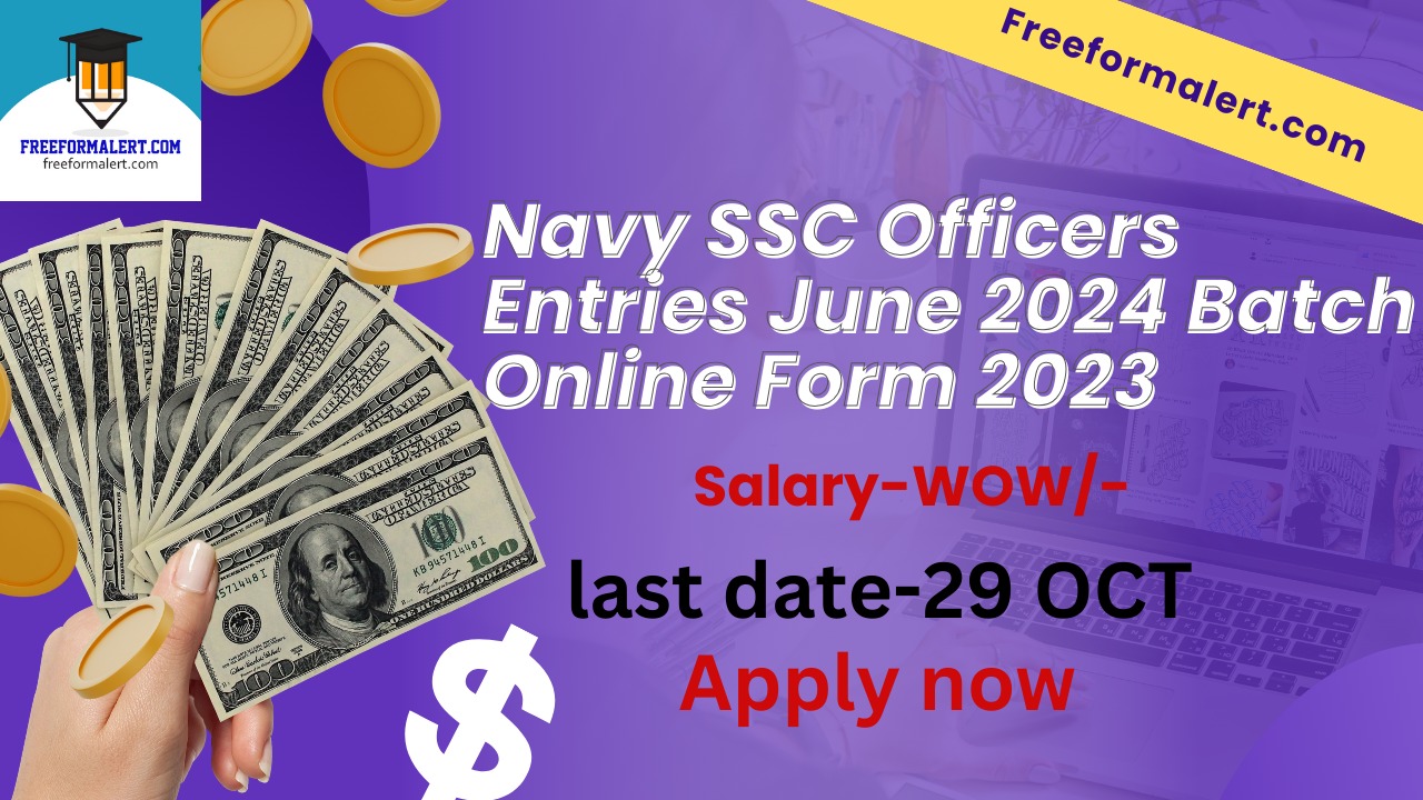 Navy SSC Officers Entries June 2024 Batch Online Form 2023 Berojgarshala