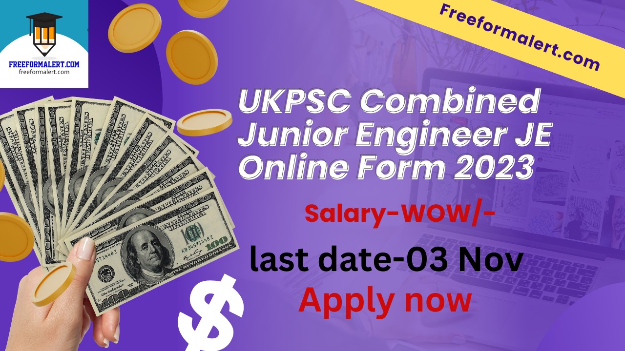 UKPSC Combined Junior Engineer JE Online Form 2023 for 1097 Post Berojgarshala