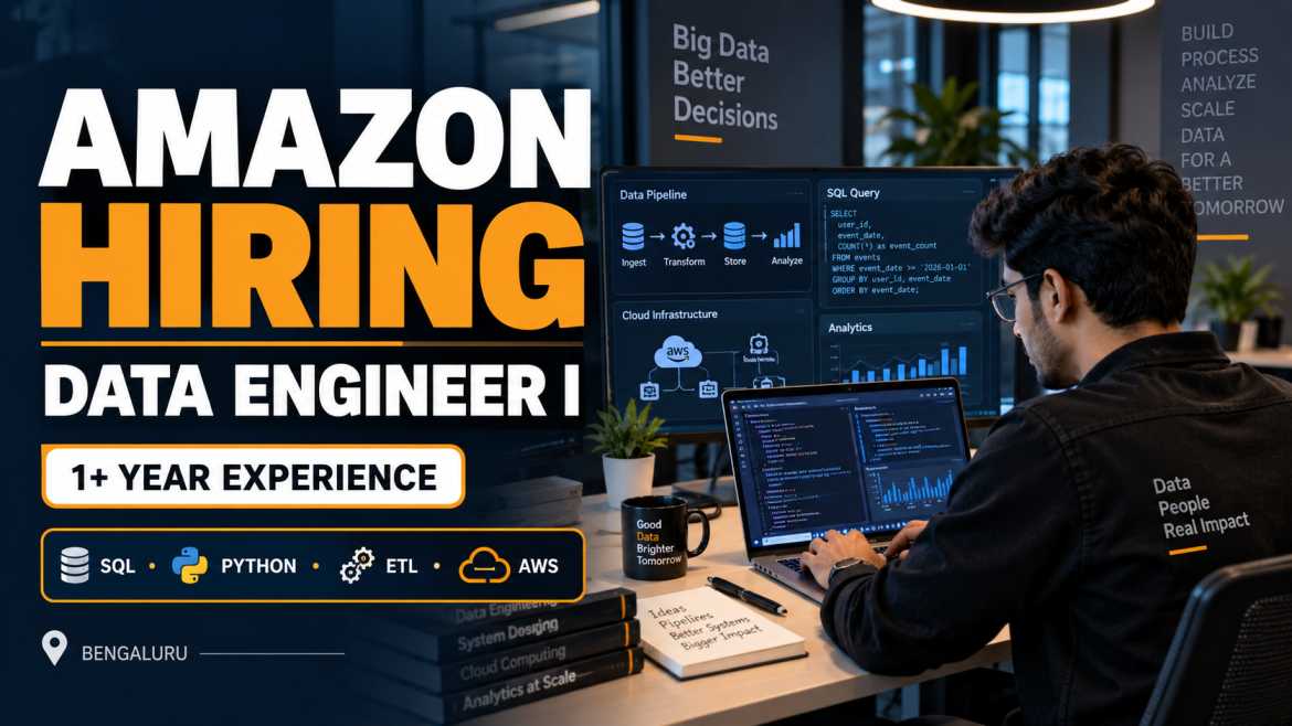 Amazon Data Engineer I SPS Recruitment 2026 – Eligibility & Skills