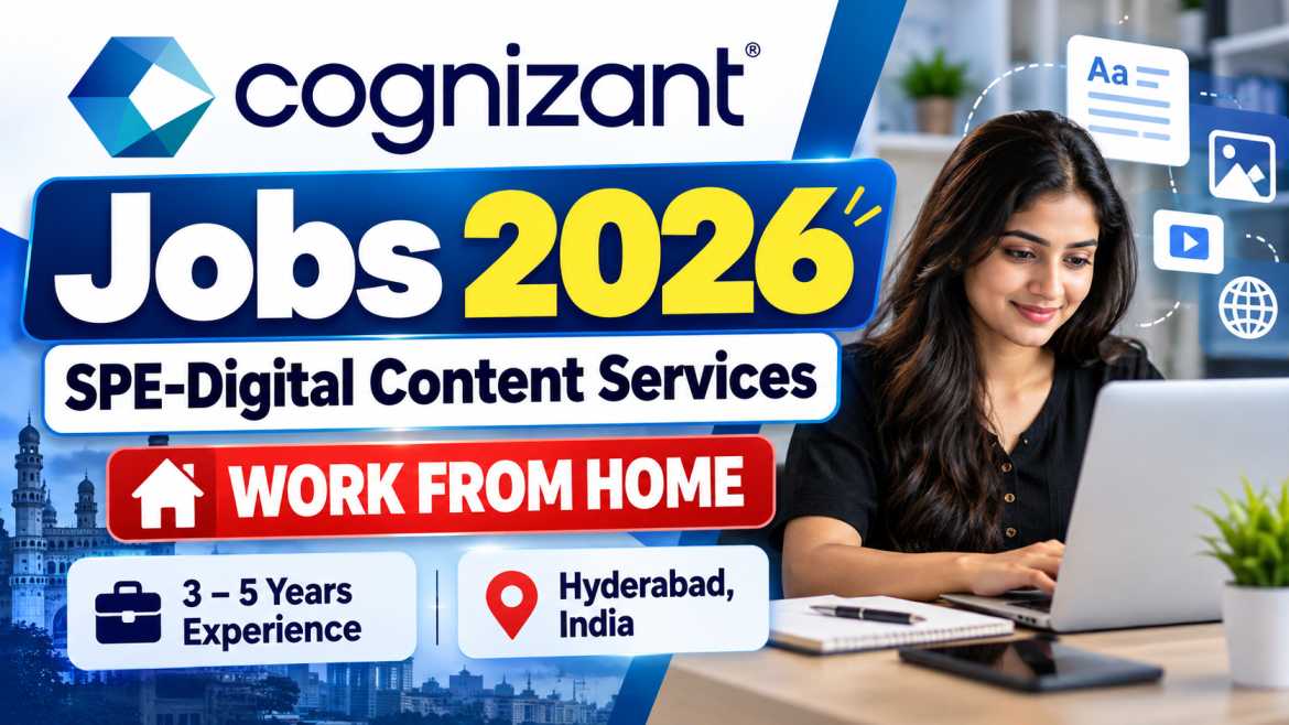 Cognizant SPE Digital Content Services Job 2026 – Work From Home | Berojgar Shala