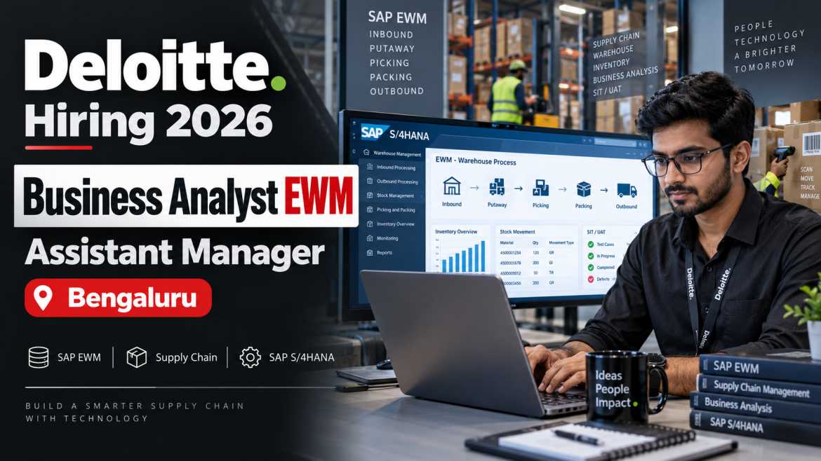 Deloitte Hiring 2026 – Business Analyst EWM in Bengaluru | SAP EWM