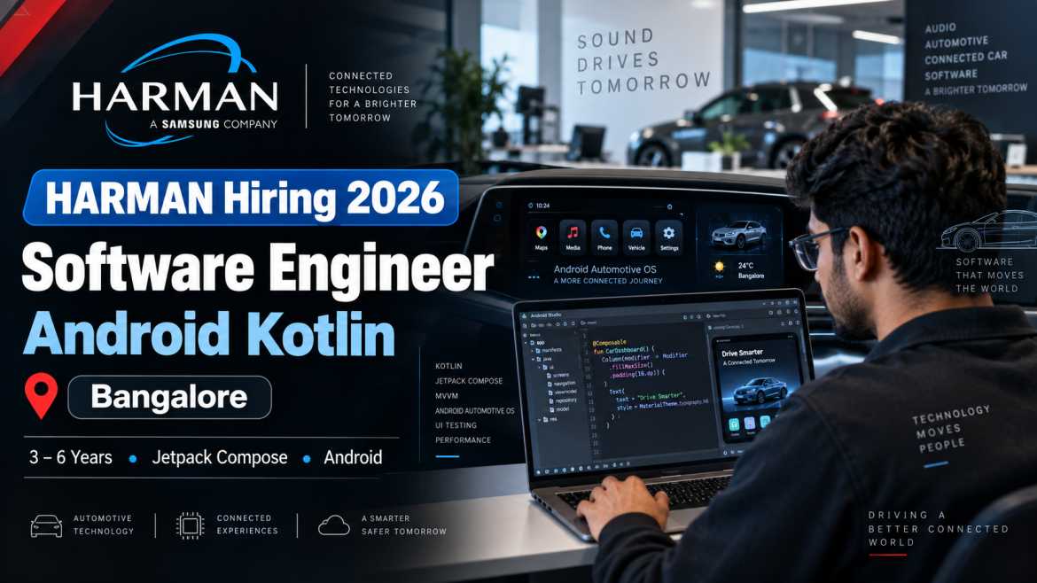 HARMAN Hiring 2026 – Software Engineer Android Kotlin in Bangalore