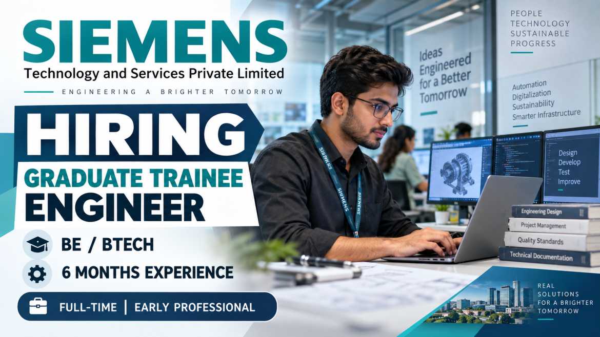 Siemens Graduate Trainee Engineer Jobs 2026